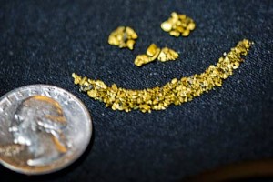Gold nuggets smile